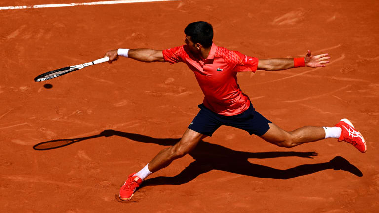 Djokovic hit almost twice as many winners as unforced errors in his opening match, 41 to 22.