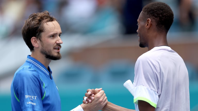 "If Chris managed to play how he did this tournament, he’s going to go up, up, and up," said Medvedev, now in the Miami semis.