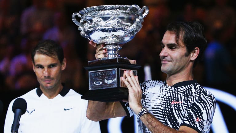 Federer snapped a six-match losing streak in majors to Nadal dating back to when the Swiss won their 2007 Wimbledon final.