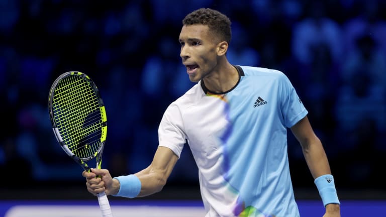 Said Auger-Aliassime, “I think it helps, of course, that I’ve been playing better, and he hasn’t had a lot of matches, a lot of wins in the last part of the year.”