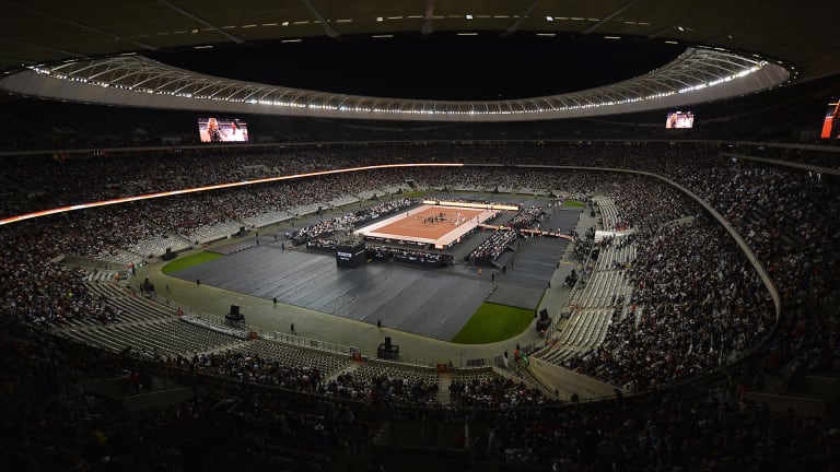 Held at the Cape Town Stadium, The Match In Africa drew 51,954 spectators—the highest attendance ever recorded at a tennis match.