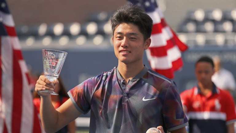 Already the first male Chinese player to win a Grand Slam title, courtesy of his 2017 US Open junior victory, Wu has his sights on even greater victories.