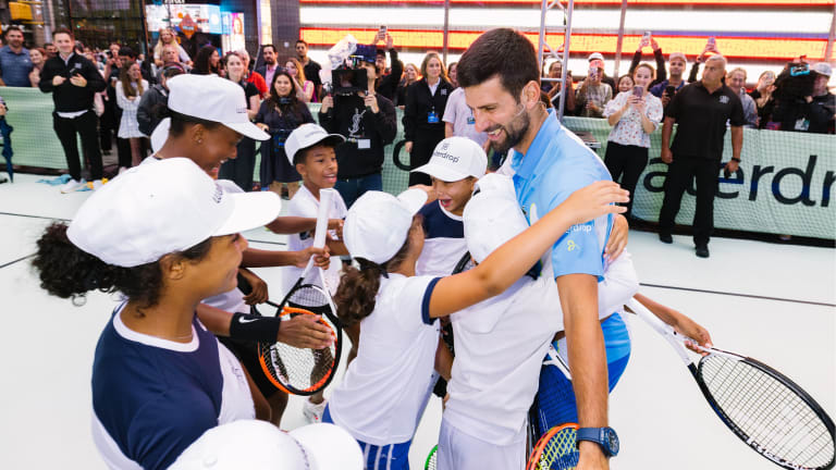 After the event, Djokovic took to X to share an important message: "Drink more water, people!"