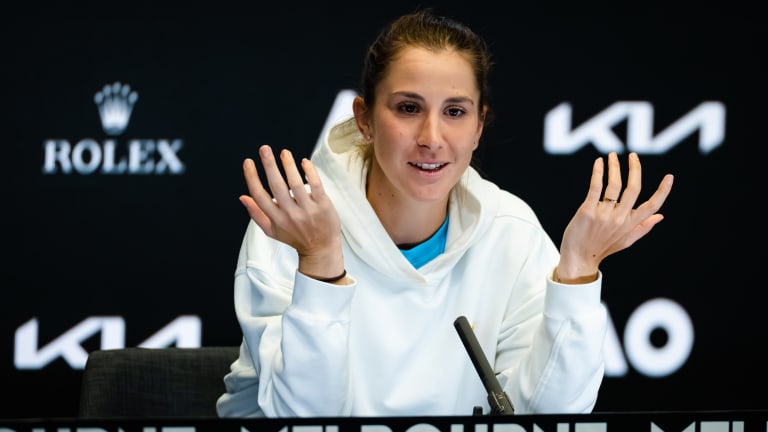 Adelaide champion Bencic has only dropped one set at the Australian Open in singles and doubles.