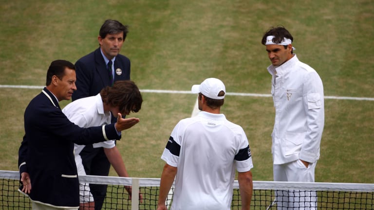 "If you want to talk about a peak for me as an umpire," says Graff, "maybe it was that Wimbledon final in 2009."