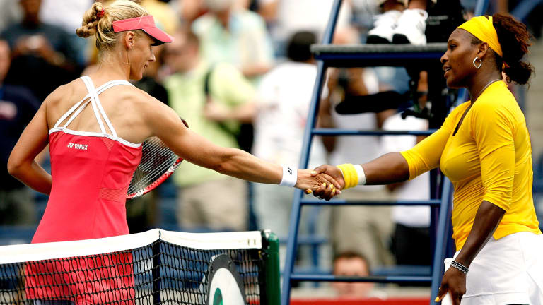 After having to withdraw mid-tournament due to injury in 2005, Serena ran into a red-hot Elena Dementieva in the semifinals in her next appearance in 2009.