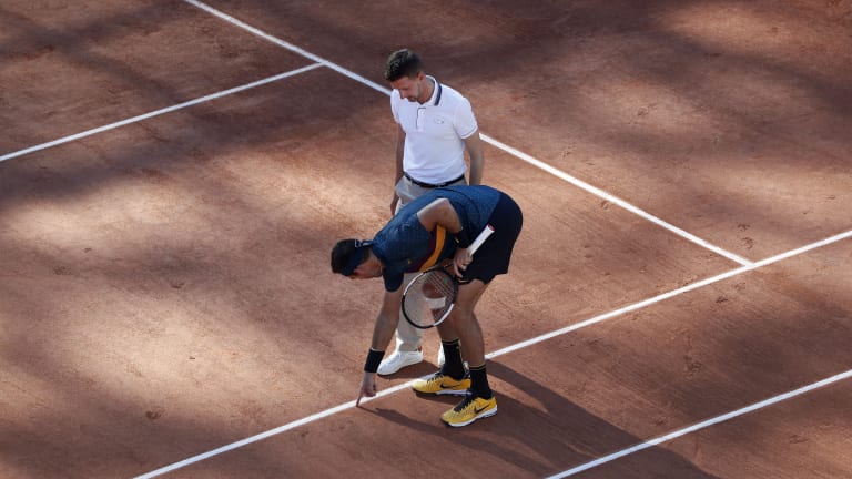 France Tennis French Open Checking The Marks