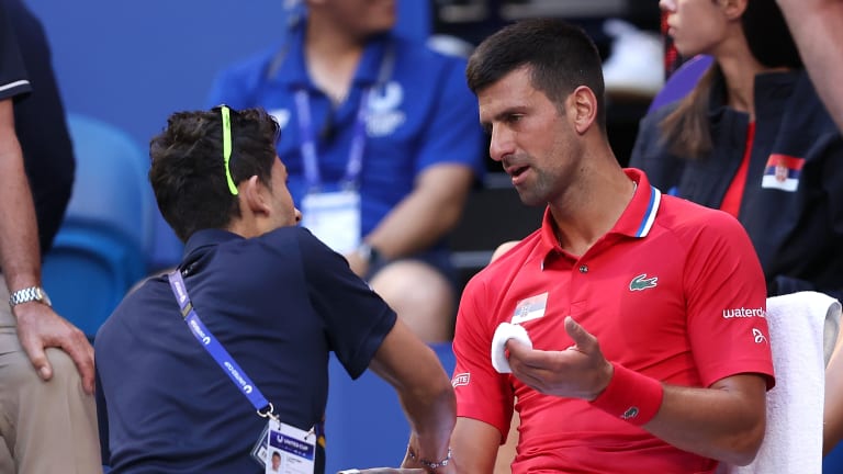 Djokovic suffered a wrist injury in United Cup, and that played its part in his first loss in Australia since 2018.