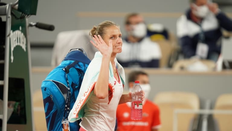 Top 5 Photos 10/1:
Pliskova plummets 
against Ostapenko