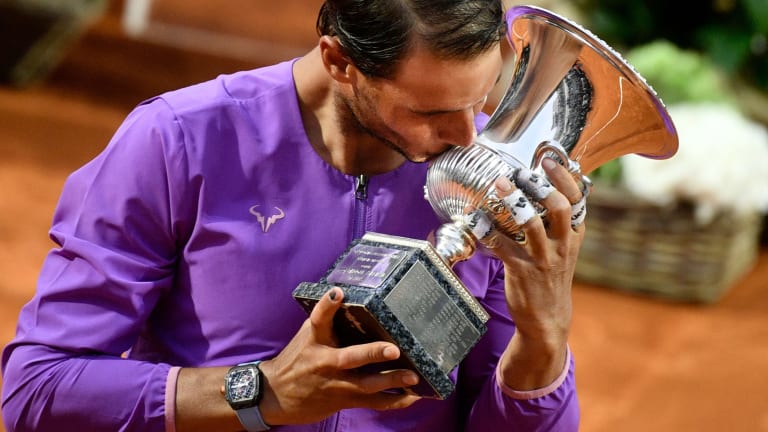 Rafael Nadal battles past Novak Djokovic to win Rome for 10th time