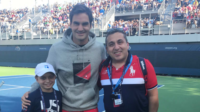 WATCH: Tennis Channel helps Marc Krajekian meet hero Roger Federer