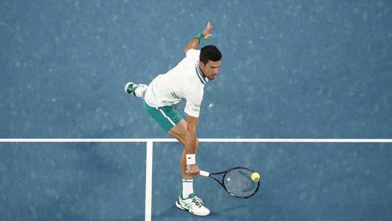 Djokovic into ninth Australian Open final after ending Karatsev's run