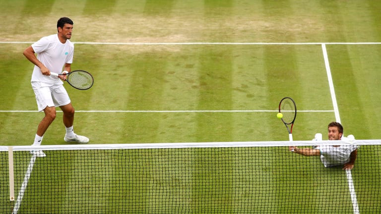 Top 5 Photos, July 6: Doubles acrobat; Serena seamless; no-mercy Nadal