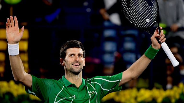Top 5 Photos (2/27):
Djokovic, Monfils 
set up Dubai clash
