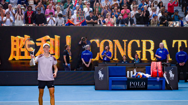 Sinner is the youngest men's finalist in Melbourne since Djokovic in 2008.