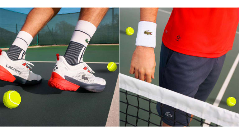 Medvedev’s logo will feature on his Lacoste apparel and shoes, as well as his Tecnifibre gear.