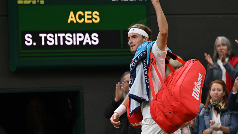 Tsitsipas had choice words for Kyrgios after enduring a second straight defeat to the Aussie at Wimbledon.