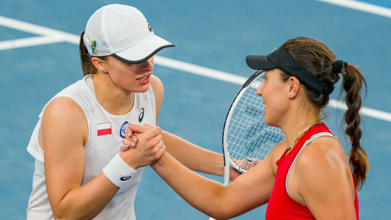 Iga Swiatek and Jessica Pegula at the United Cup, a season-opening team competition with a more desirable time slot on the crowded tennis calendar.