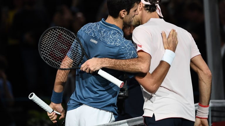 Top 10 of '18, No. 4: Djokovic edges Federer in Paris Masters semis
