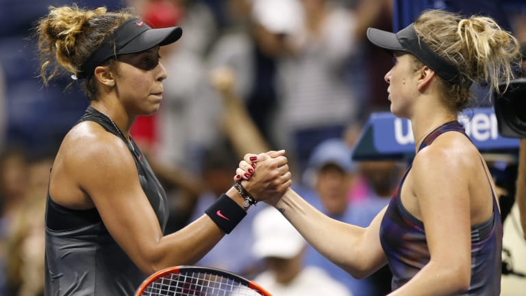 Keys taps into deeper vein of emotion in round-four win over Svitolina
