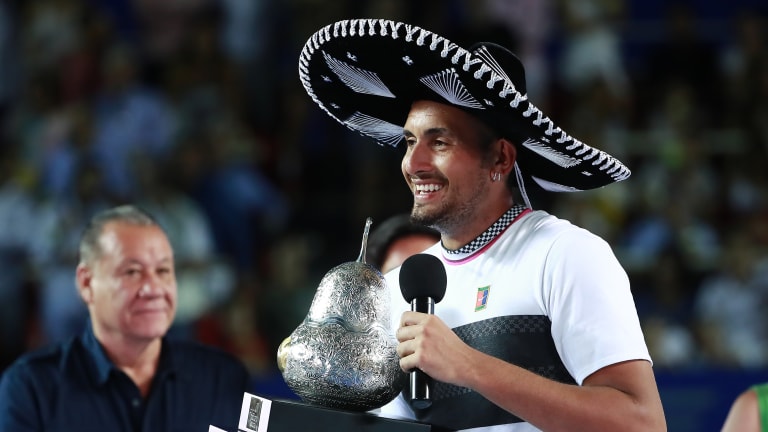 WATCH: Kyrgios backs up big wins by routing Zverev to claim Acapulco