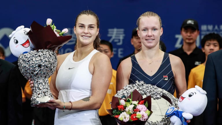 Aryna Sabalenka won the most recent WTA Elite Trophy in 2019; the event has been missing from the tour calendar since the global pandemic.