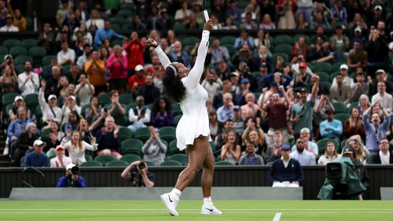Even after an extended absence, Serena got the crowd to their feet once again.