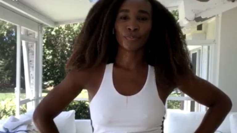 WATCH: Venus works
out with Dimitrov on
Instagram Live