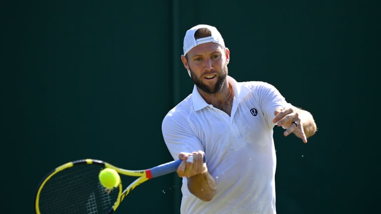 On the right day, Jack Sock can make a grass court his playground. (Watch out, FAA.)