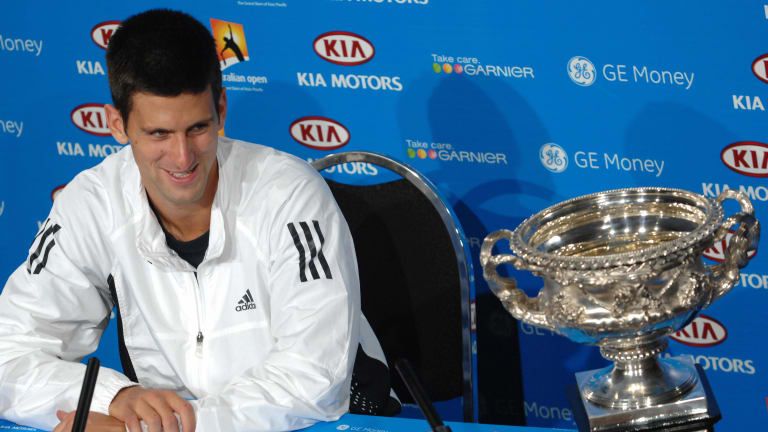 Tsonga may have got the better of Djokovic the next three times they met in 2008, but the Serbian won the biggest prize of all: a piece of major hardware.