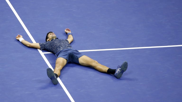 Novak Djokovic tops Juan Martin del Potro for third US Open, 14th Slam