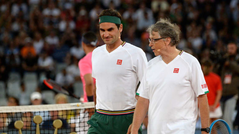 Top 5 Photos, 2/7:
Federer, Nadal make
history in Africa