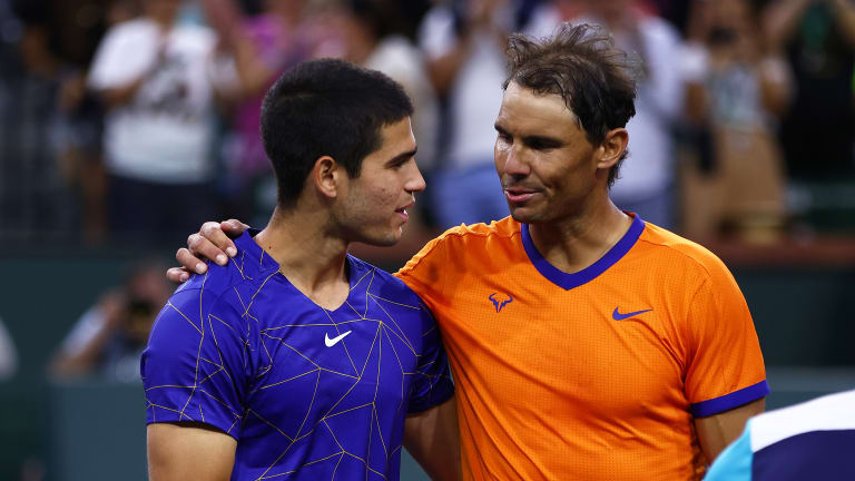 The second meeting between Spaniards Alcaraz (18) and Nadal (35) more than lived up to the hype.