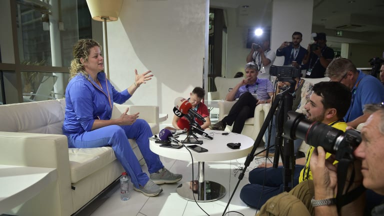 Clijsters concentrating on herself, as first opponent changes in Dubai