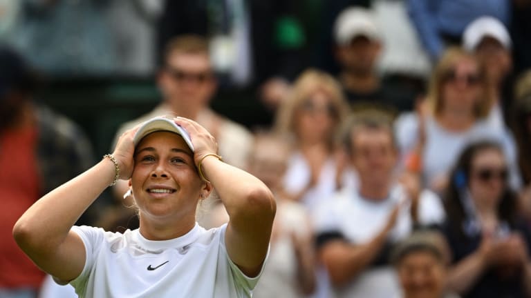 Anisimova advanced to the fourth round at Wimbledon for the first time; she's reached this stage at all three Grand Slams played in 2022.