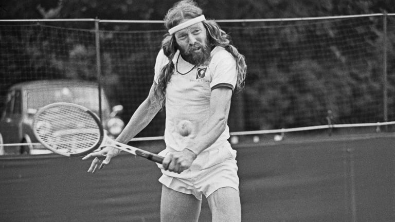Lefty Ulrich’s advice for aspiring tennis players: “Watch the ball, bend your knees, and remember there are people suffering.”