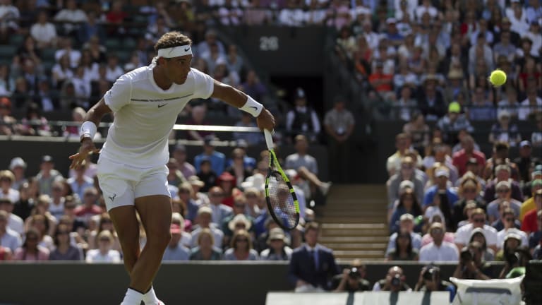 On No. 1 Court, Rafael Nadal looked the part of the game's top player