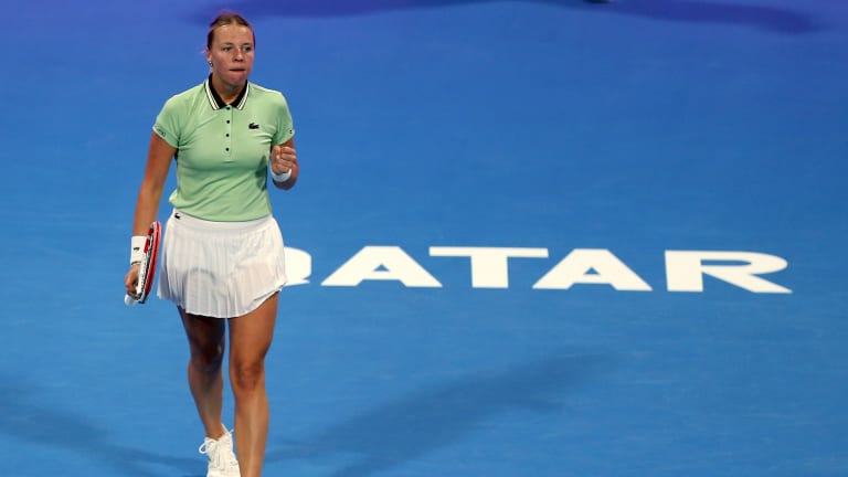 Kontaveit extended her winning streak to eight matches in a row.