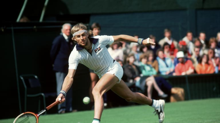 Pictured during the 1981 Wimbledon Lawn Tennis Championship, Bjorn Borg maintained a strong mindset every match.