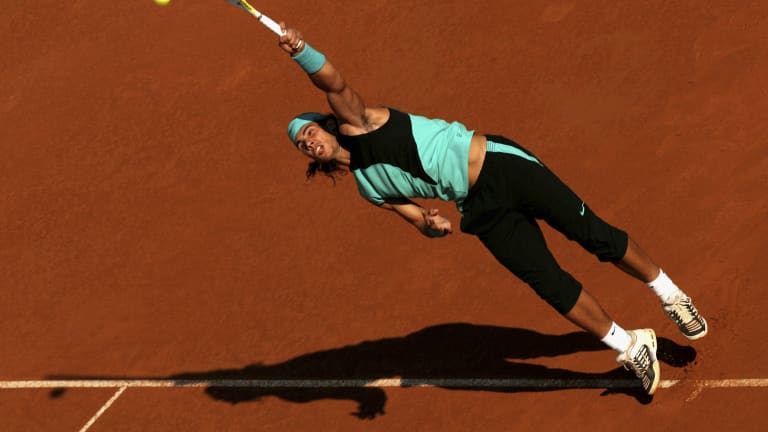 Rafael Nadal in Rome, 2007.