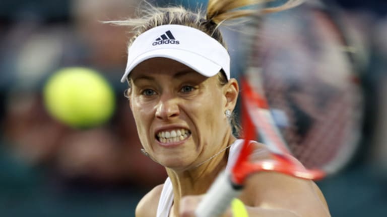 With tour up for grabs, Kerber looks to back up Aussie Open win on clay