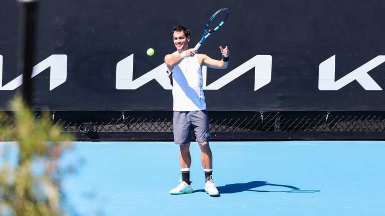 Top 5 Photos 1/20: 
Swiatek hits the
court in Melbourne