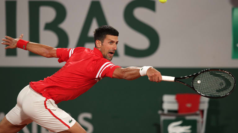Djokovic's night-match debut at Roland Garros went as straightforward as expected.