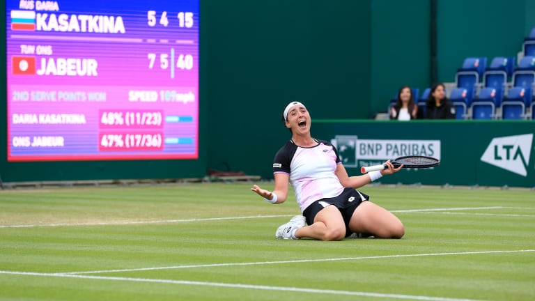 Jabeur had barely lost her two previous meetings with Kasatkina, serving for the match at the 2016 Olympics and leading 6-2, 4-1 at Moscow in 2018