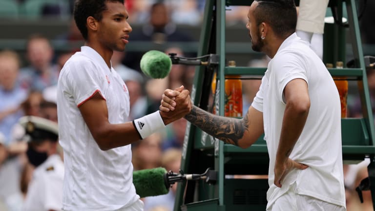 Kyrgios was in full control before an injury ended his SW19 campaign.