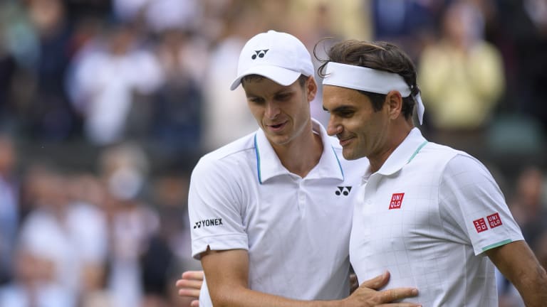 Roger Federer was bageled at Wimbledon for the first time ever on Wednesday.