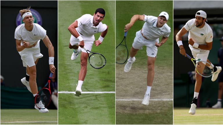 Djokovic is the first man to reach 10 major semifinals on three different surfaces; the other three combined have one prior major semifinal appearance in total. (Getty/AP Images)