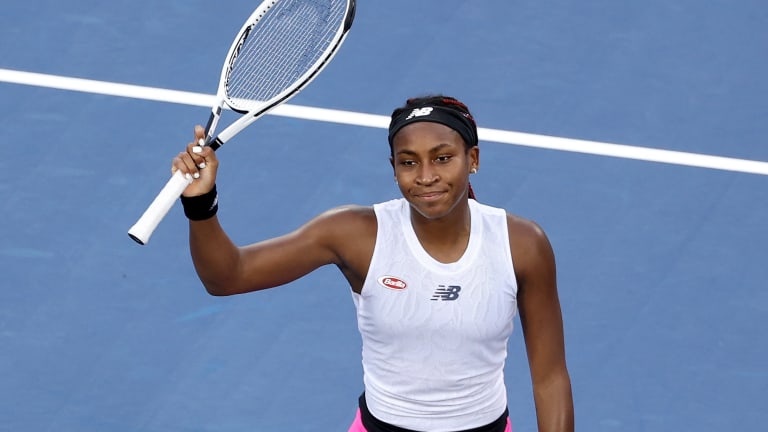 Gauff was successful on five of her six break points against Hsieh.