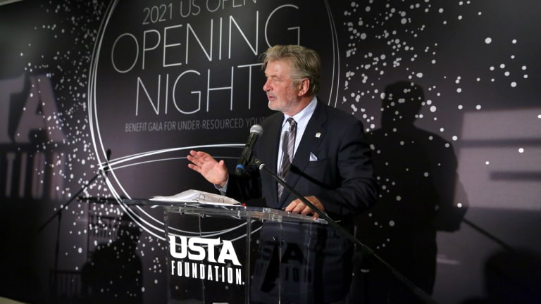 Actor Alec Baldwin played his part in the success of this year's USTA Foundation Gala.