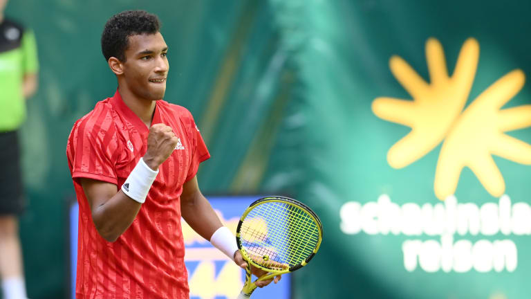 Auger-Aliassime has now won five of his six matches on grass this year.